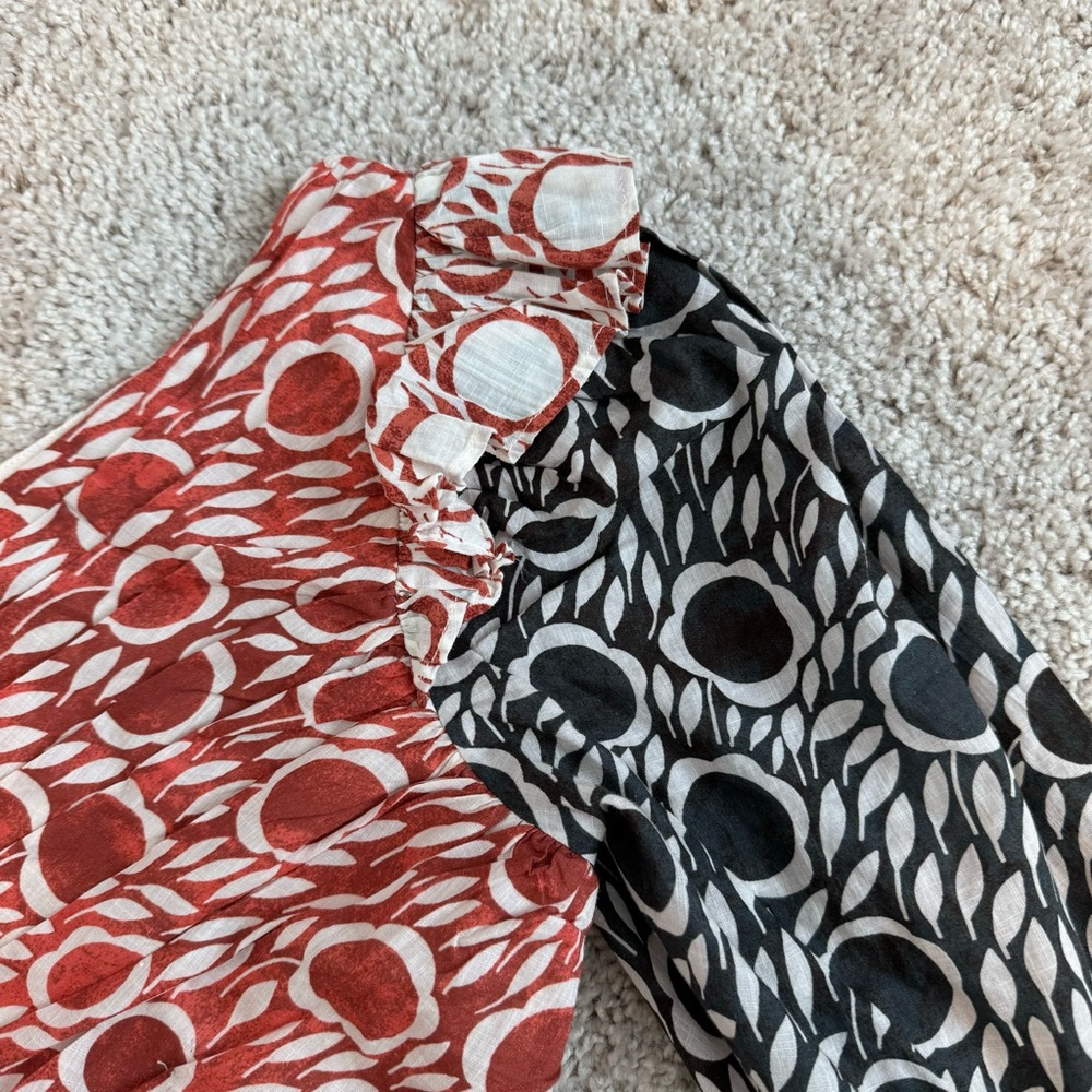 Cecilia Pettersson Anthropologie Printed One Shoulder Blouse - Picture 3 of 6
